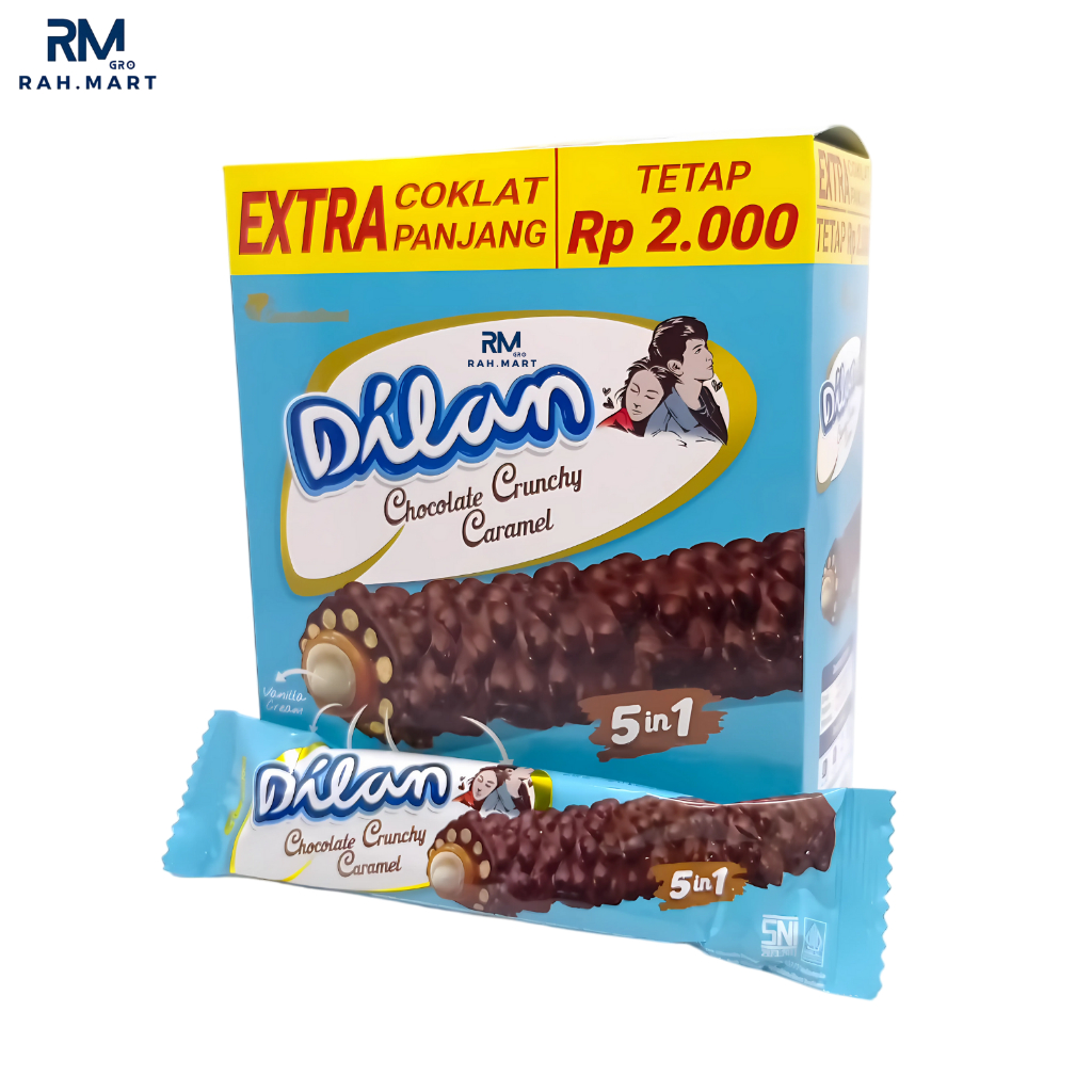 

Dilan Crunchy Chocolate Caramel Coklat Dilan Wafer 24gr (Isi:12)