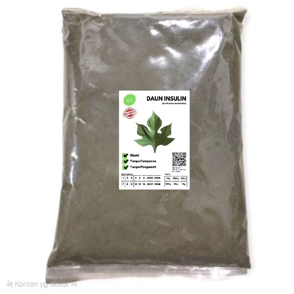 

Serbuk Bubuk Daun Insulin 100 Gram