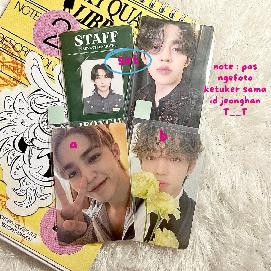 [Read Description] READY STOCK PC Photocard Seventeen Scoups Membership Hotel Set SCoups FTS Carver 