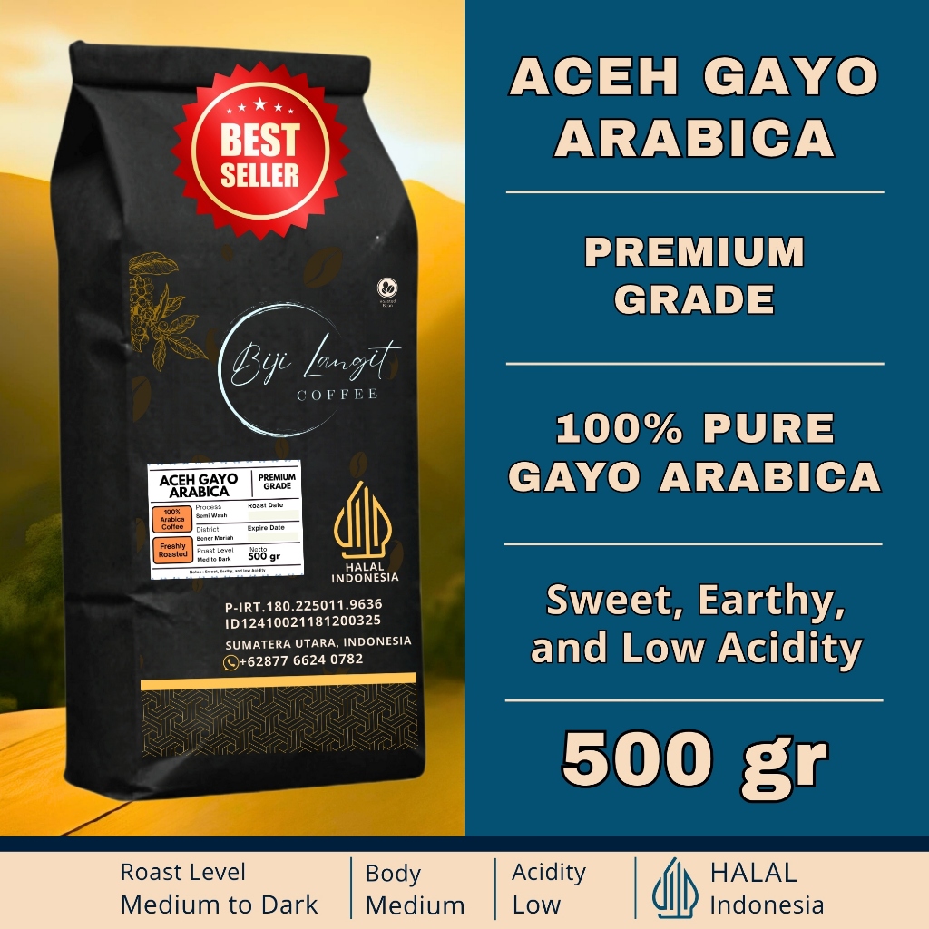 

500-gram-Biji-Kopi-Aceh-Gayo-Arabica-Premium-Grade-100%-Pure-Arabica-Coffee-Bean