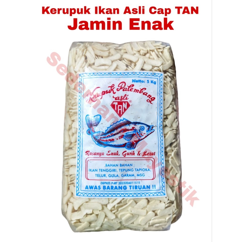 

Kerupuk Mentah Ikan Palembang Asli Cap TAN Enak Gurih Kualitas Super