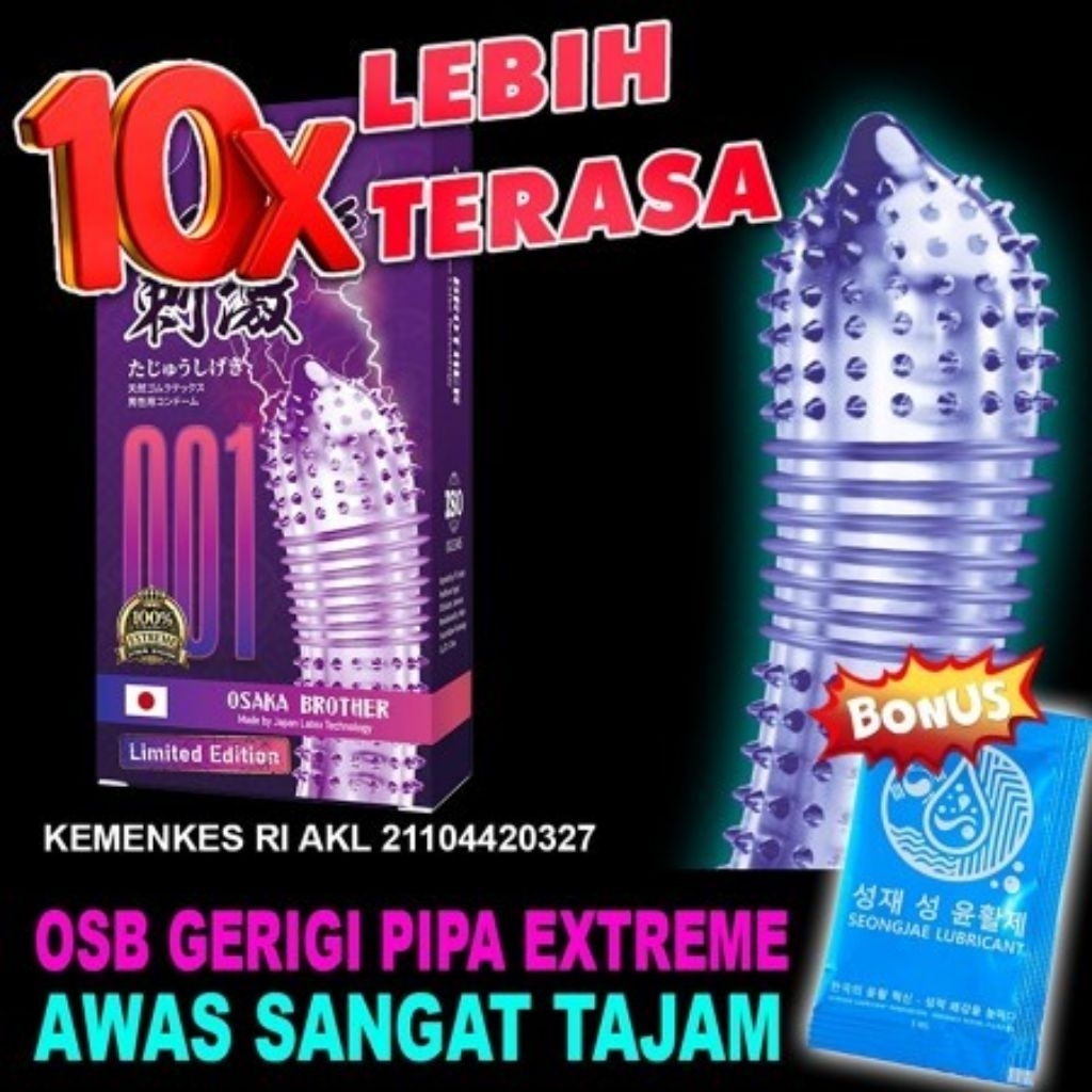 Condom Jepang OSB Gerigi pipa - Kondom Bergerigi Kualitas Tebal