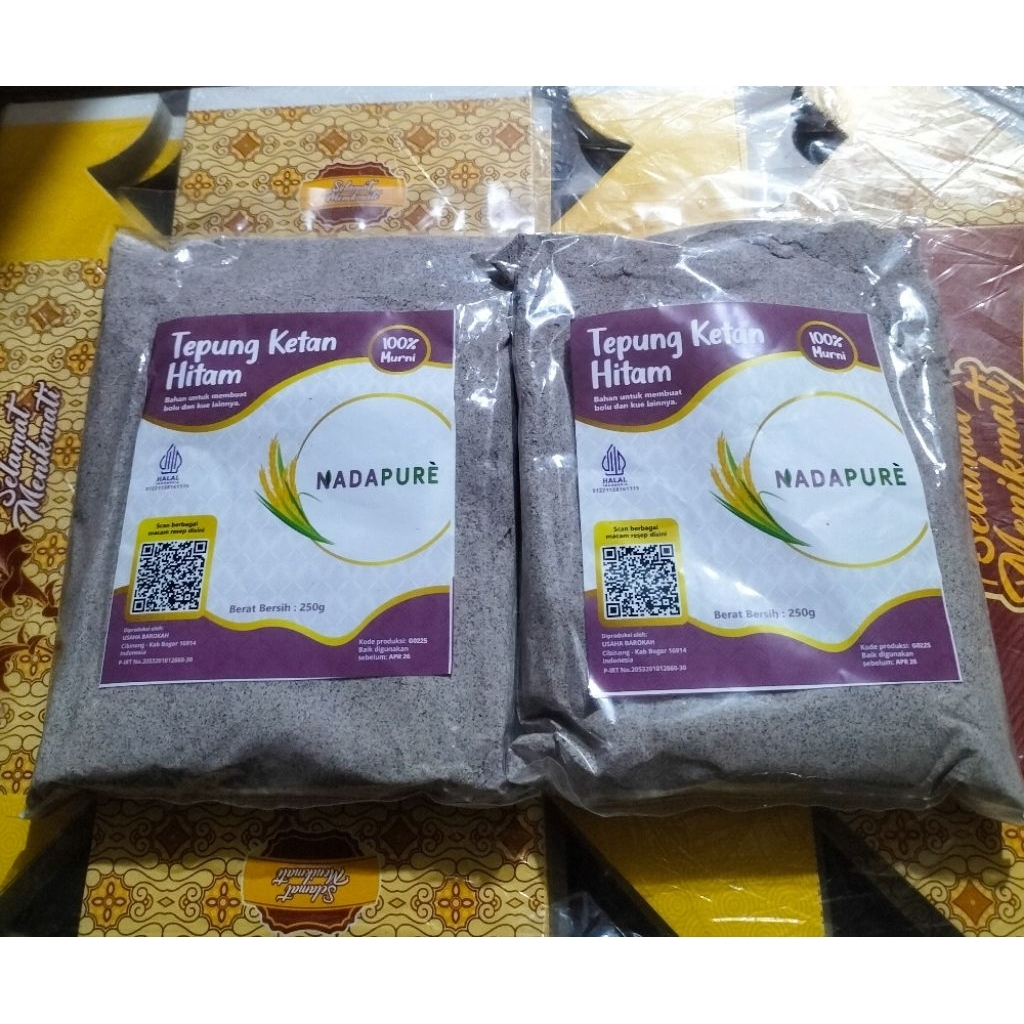 

tepung ketan hitam merek nada 100% murni