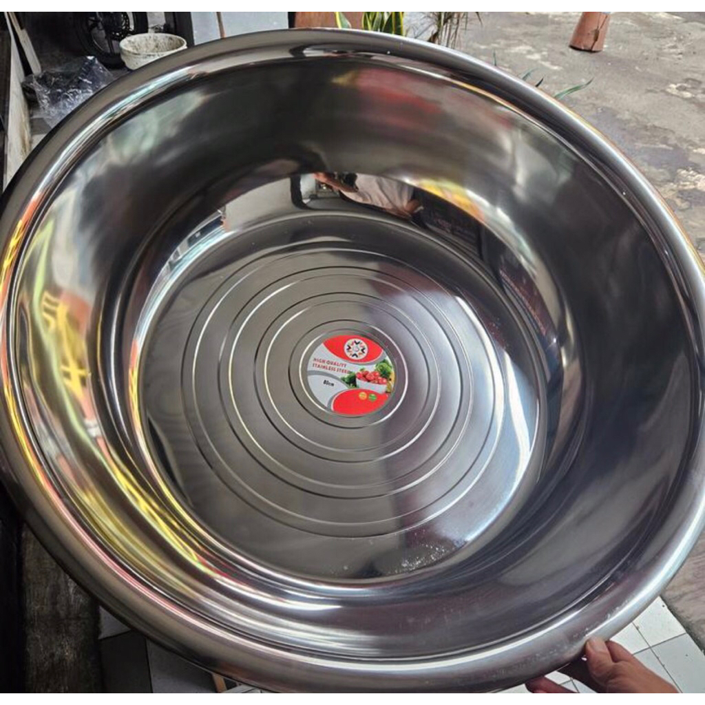 baskom besar 70 cm stainles steel sus 304 anti karat