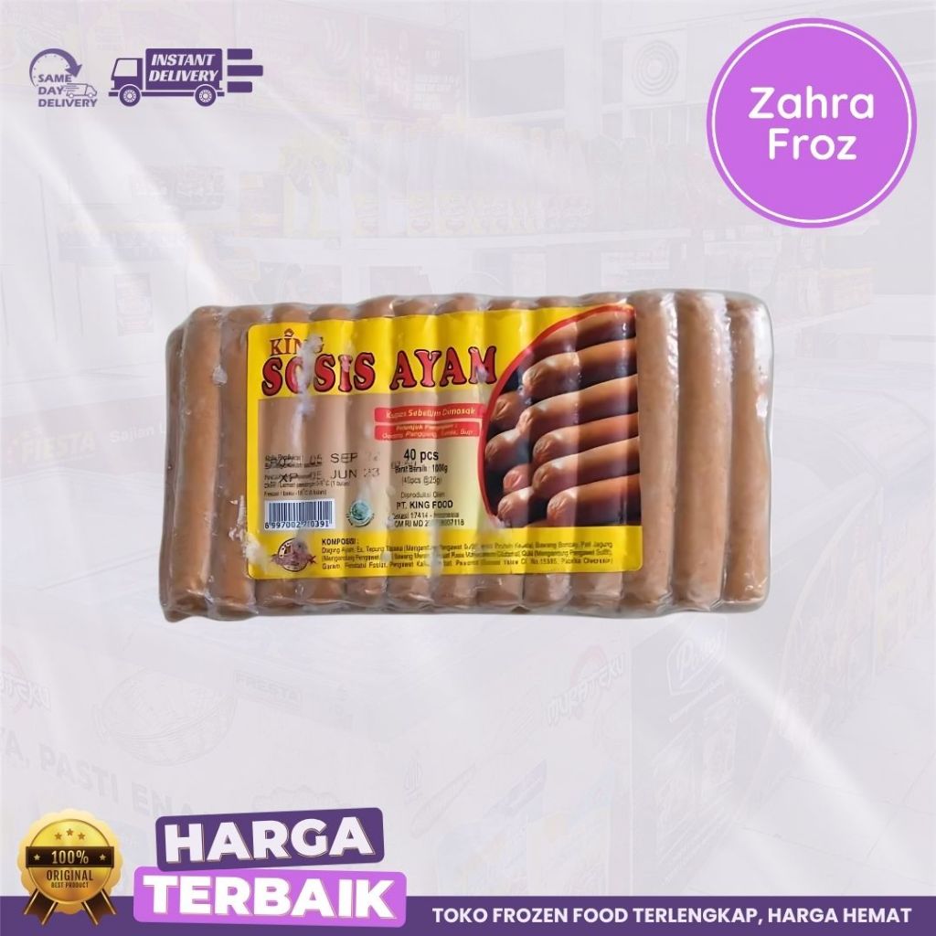 

KING SOSIS AYAM 1 KG ISI 40 PCS
