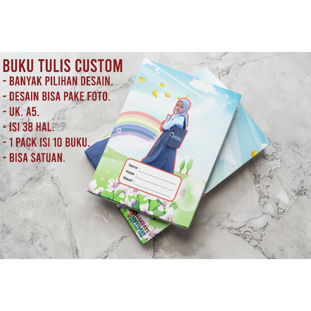 

Buku Tulis costum, buku Tulis Sekolah Costum, Cetak Buku tulis costum