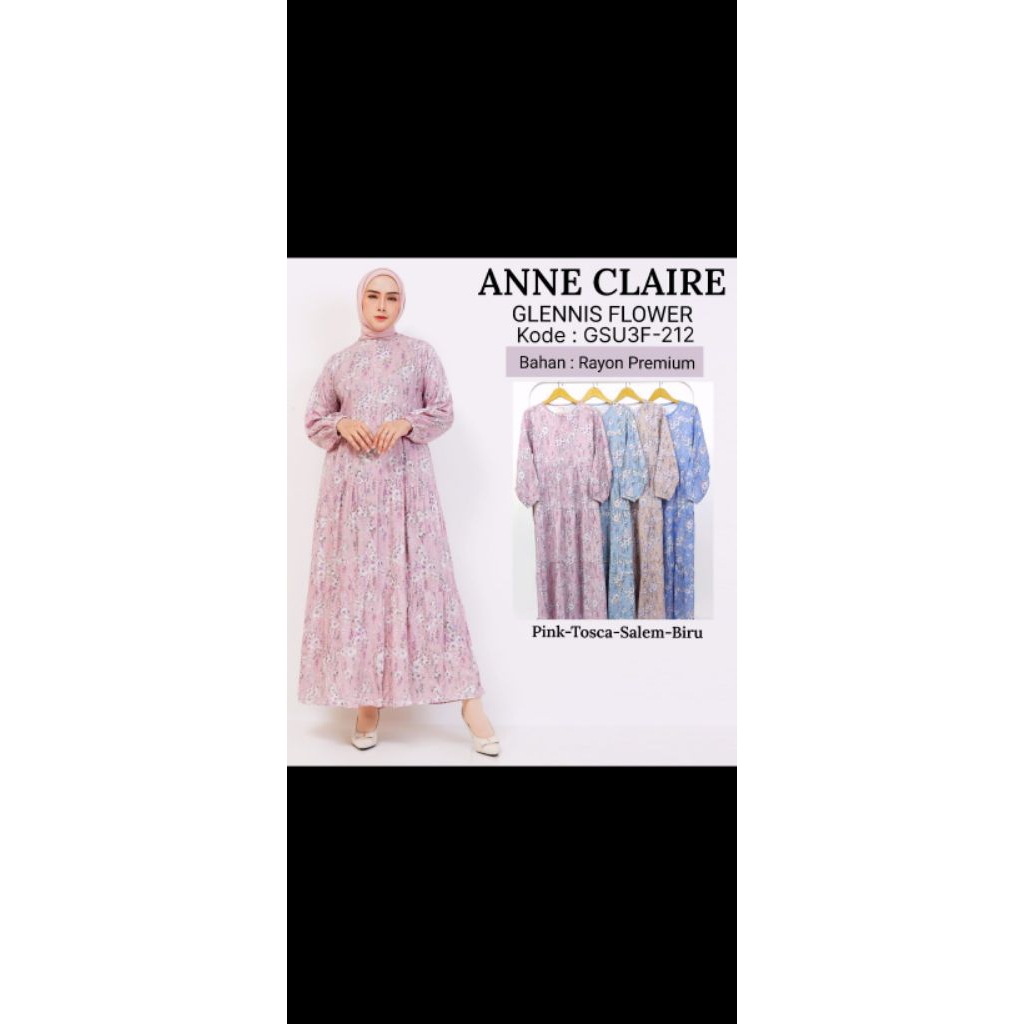 Gamis rayon gamis busui gamis Anne claire