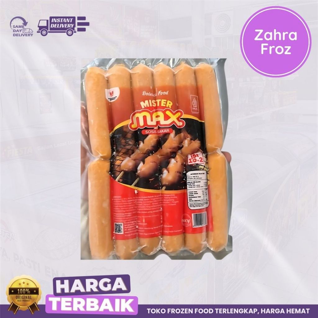 

MISTER MAX SOSIS BAKAR ISI 12 500 GR