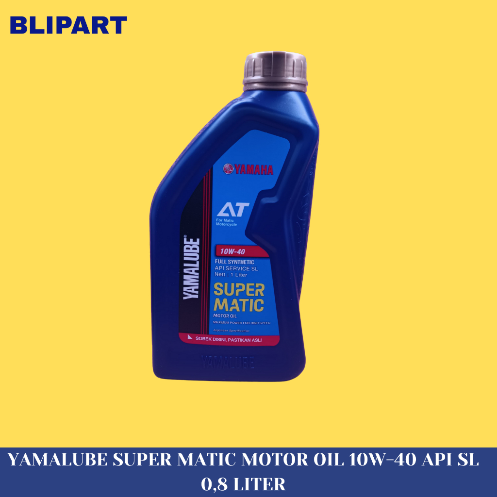 OLI YAMALUBE SUPER MATIC MOTOR 10W-40 API SL 0,8 LITER