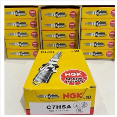 BUSI NGK C7HSA 1 KOTAK ISI 10 PCS Untuk Motor MIO MIO SOUL, SOUL GT, GRAND, SUPRA X, JUPITER
