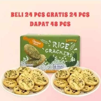 

HALAL LIANGGUI NORI RICE Crackers Seaweed Cemilan sehat khas dr TAIWAN..