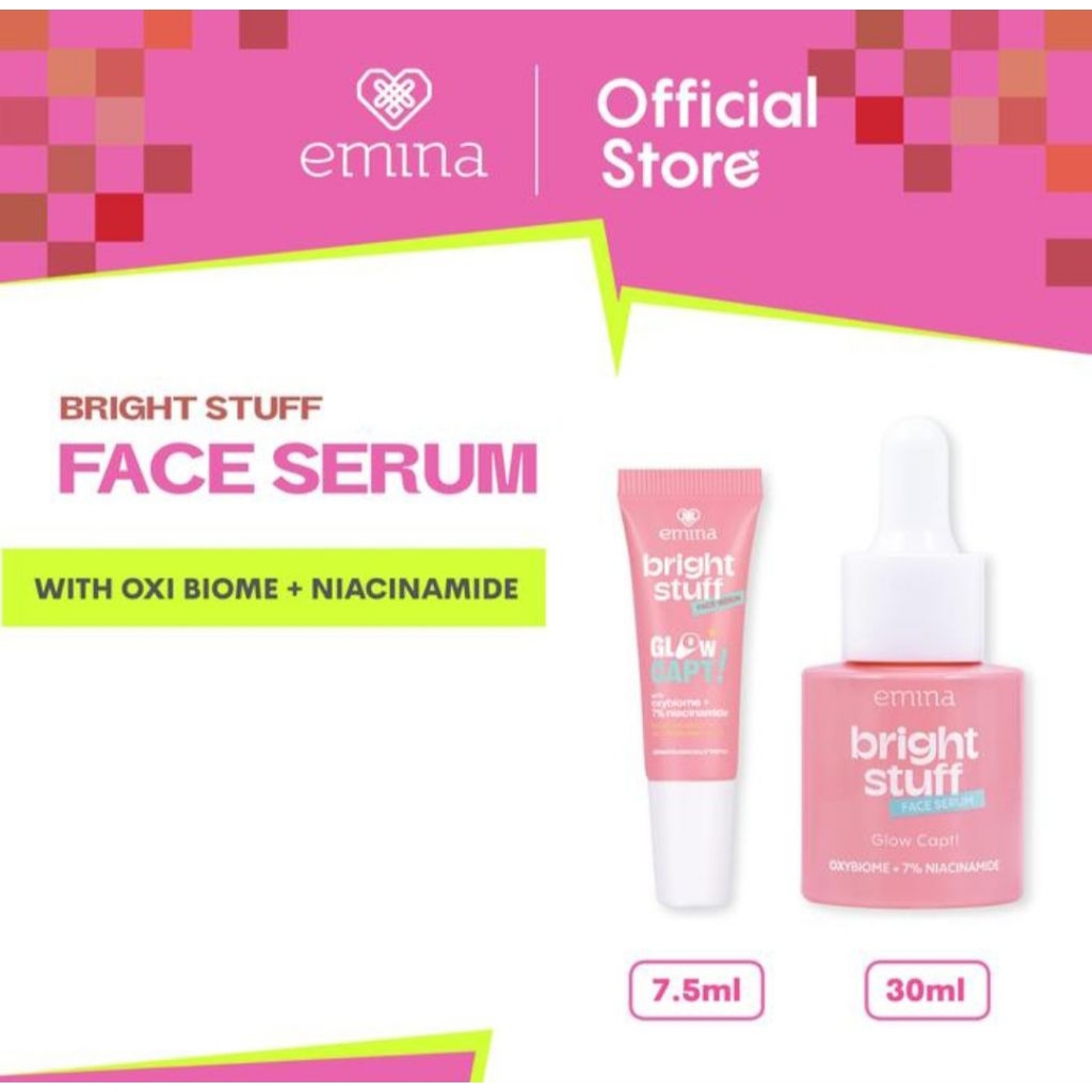 Emina Bright Stuff Serum - Serum Wajah glowing Mencerahkan 30 ml