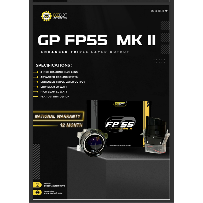 BEEBOT FOGLAMP PROJECTOR - FP 55 MK II