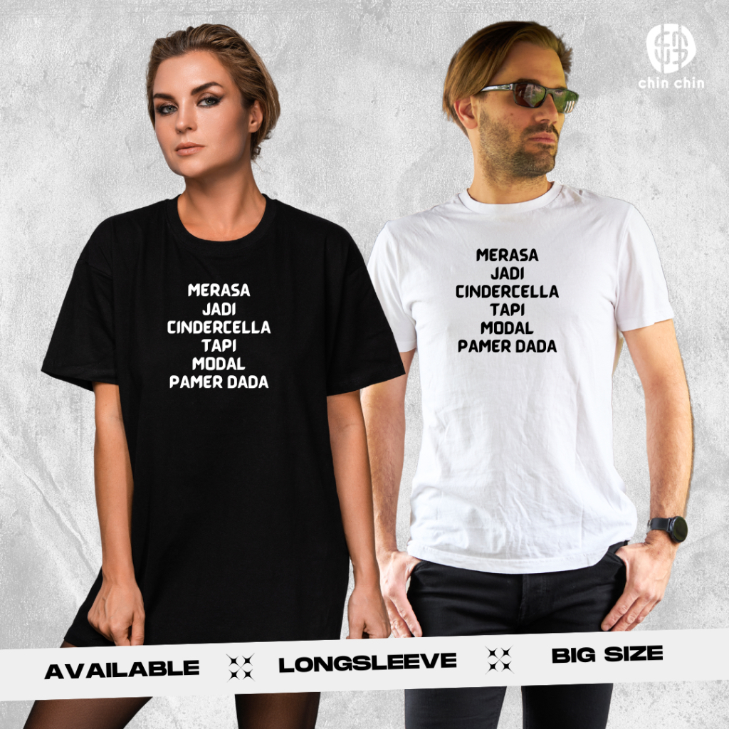 KAOS POLOS KATA-KATA // T-SHIRT MOTIVASI LUCU // BAJU DISTRO // UNISEX // BIG SIZE // PRIA // WANITA