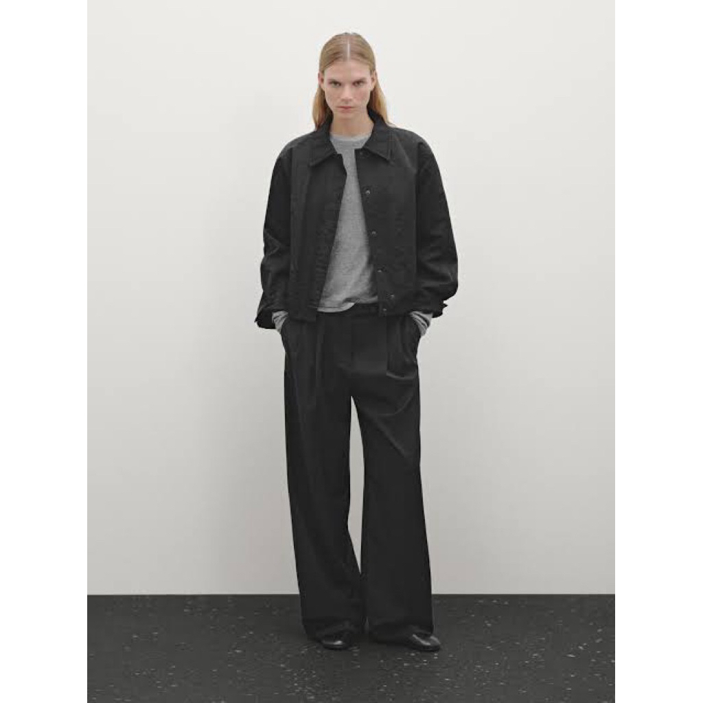 MASSIMO DUTTI SHORT BOMBER JACKET