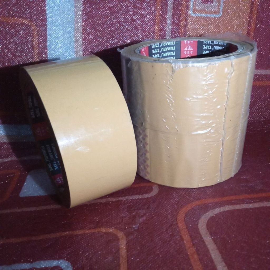 

lakban kuning 100yard murah meriah, lakban paket, solatip kuning, lakban murah