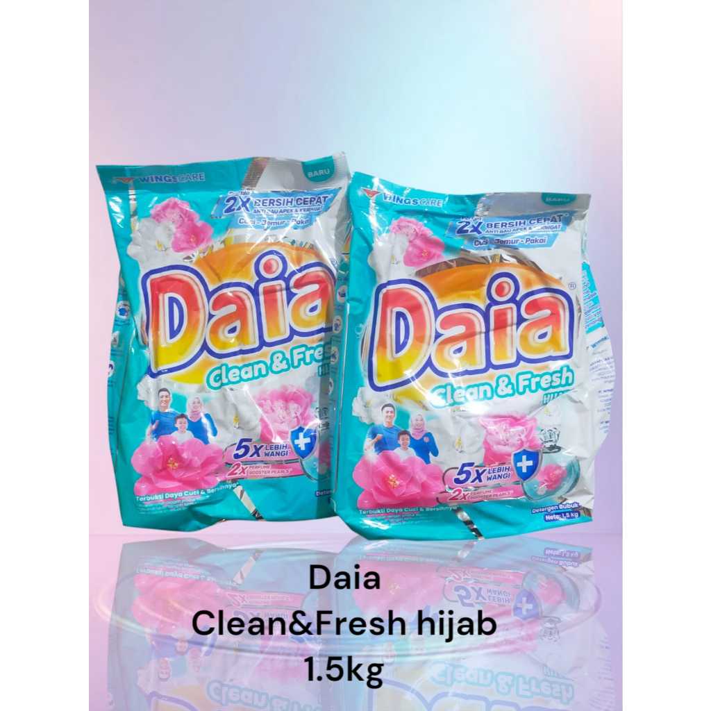 Daia Clean&Fresh Hijab 1.5kg  Detergen bubuk  Sabun Detergen Sabun Cuci Detergen