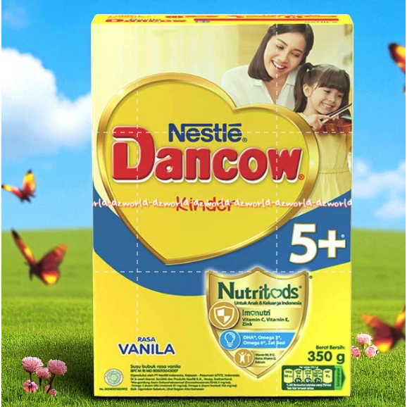 

Nestle Dancow 350gr Kinder 5+ Rasa Vanila Nutritods Susu Dancow Bubuk Putih Rasa Vanila Untuk Usia 5 tahun Ke Atas 350 gram