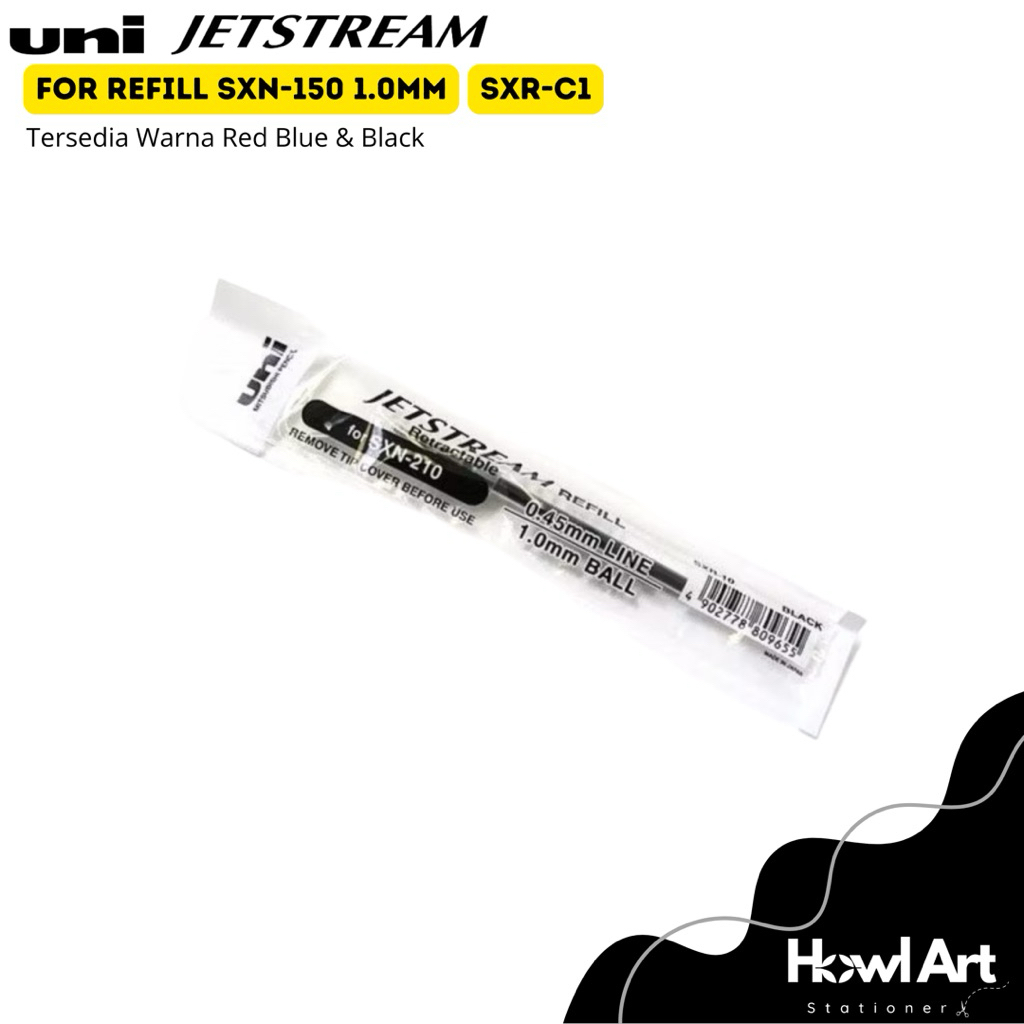 

Uni Jetstream Refill 1.0mm SXR-C1 Untuk Refill Jetstream SXN-150-10 Black Blue Red