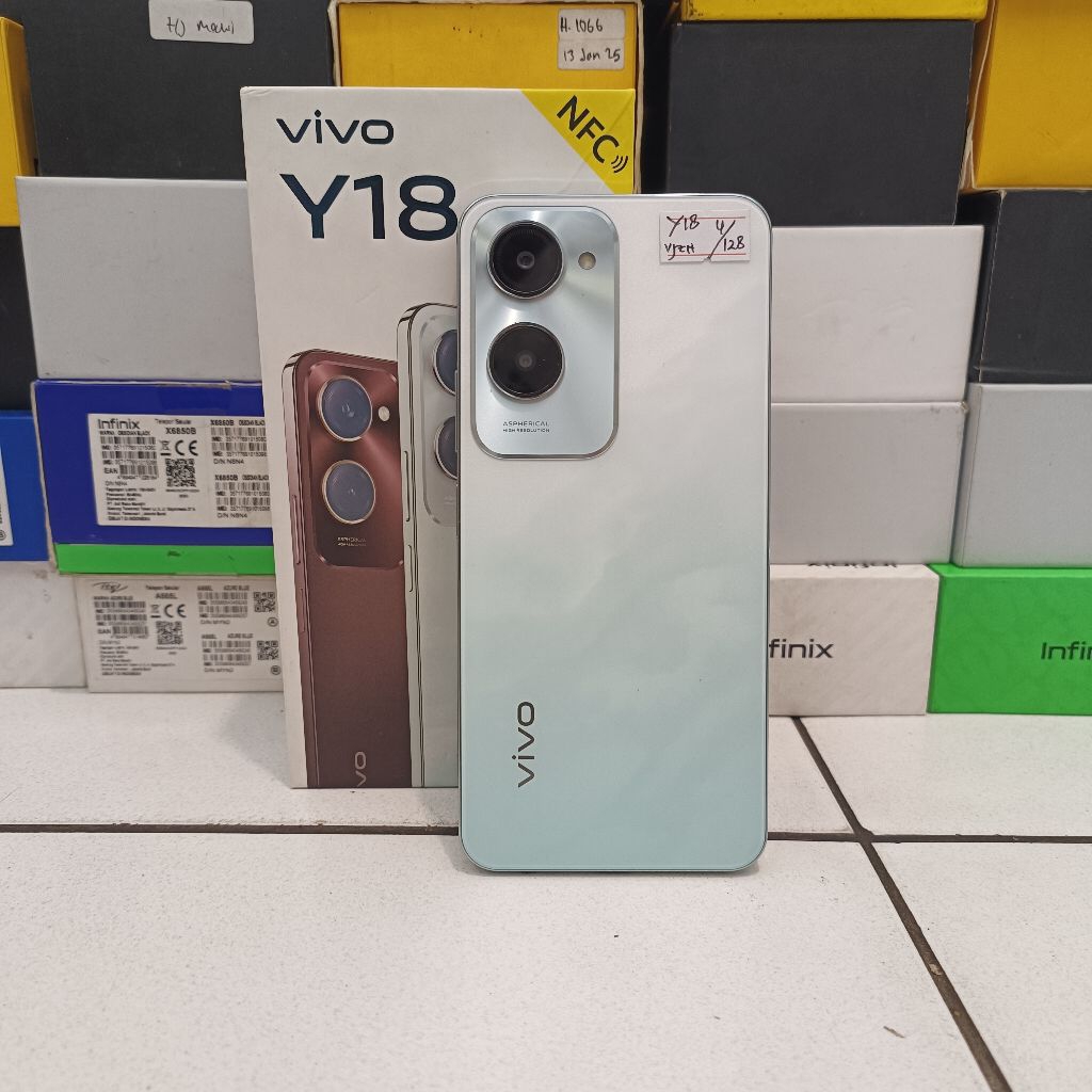 Vivo Y18 RAM 4/128 Fullset Mulus - Hp Second Murah Berkualitas dan Bergaransi