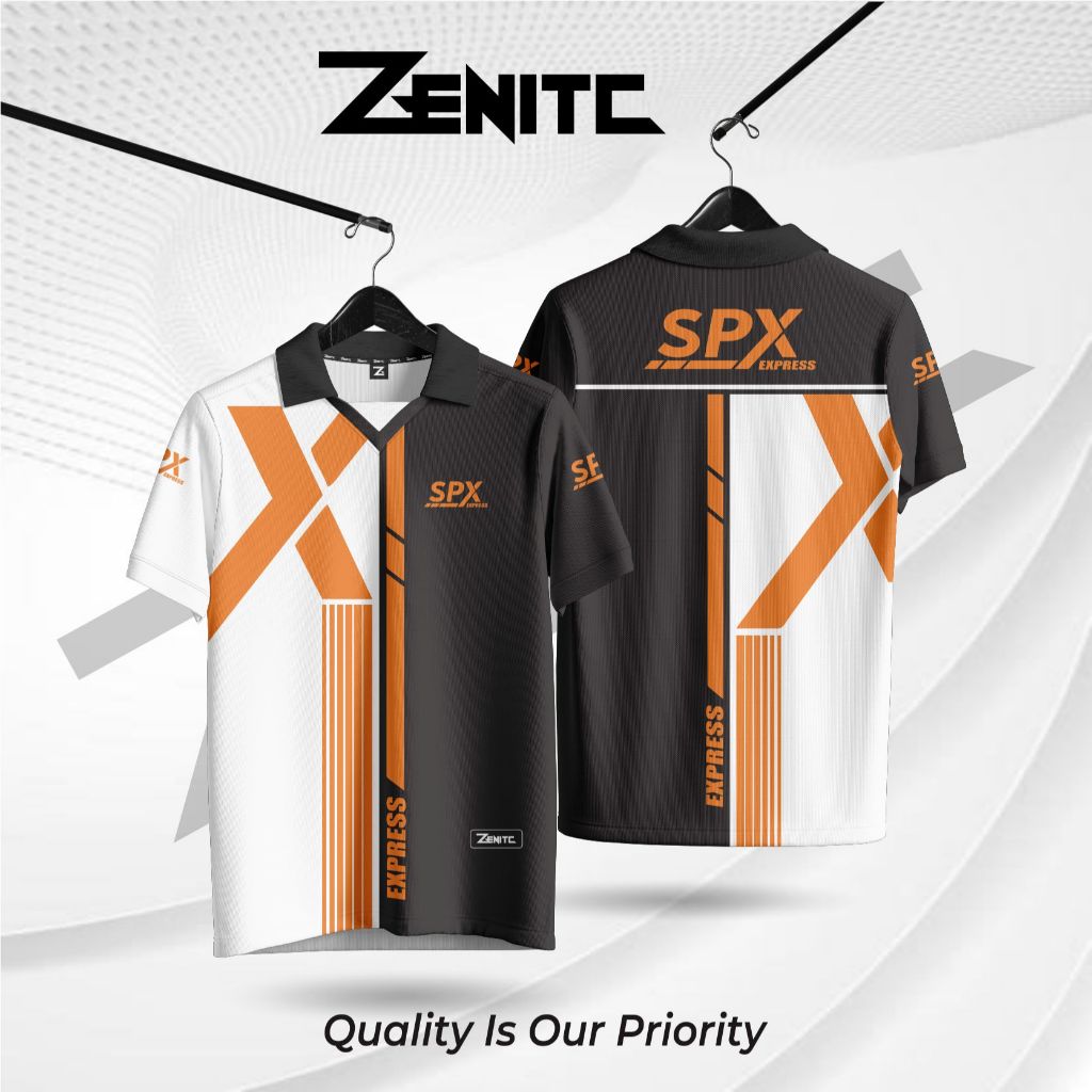 ZENITC 024 JERSEY PREMIUM SPX EXPRESS / FULL PRINTING / BAJU DRIVER KURIR PAKET / BAJU SHOPEE