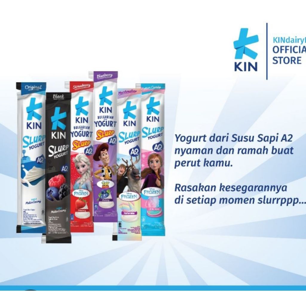 

KIN yougurt stick slurppp 45gr 1 pack isi 10 pcs