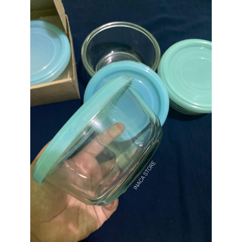 mangkok MPASI wadah MPASI mangkok kaca tutup plastik- mangkok mpasi, soup, puding bumbu