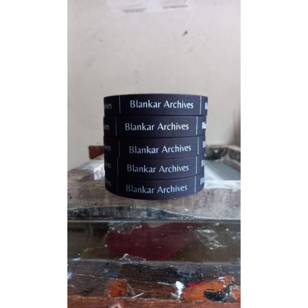 

pita katun hitam 2cm 18meter bisa custom warna