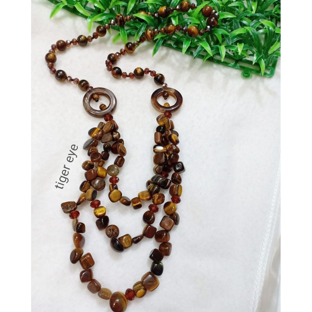 kalung batu alam kalung etnik batu asli