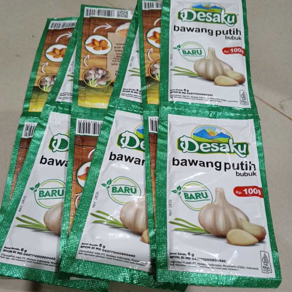 

Bawang Putih Bubuk Desaku 1 Renceng Isi 12 Sachet