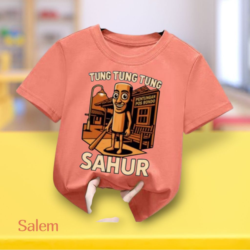 Kaos oblong anak tung-tung sahur/baju anak/atasan anak