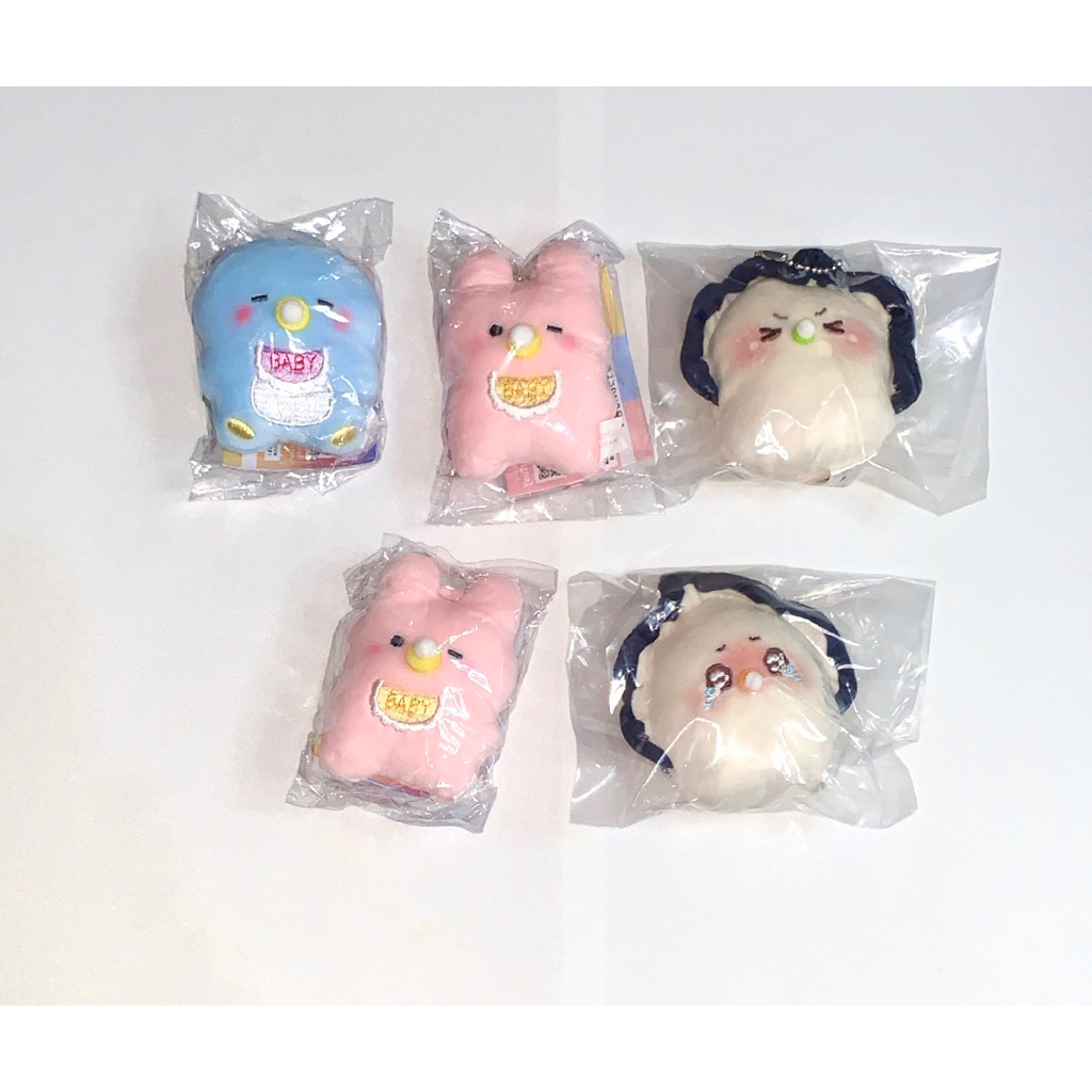 plush plushie bag charm yell rabbit penguin kerang oyster oysters dot keychain keyring gantungan kun