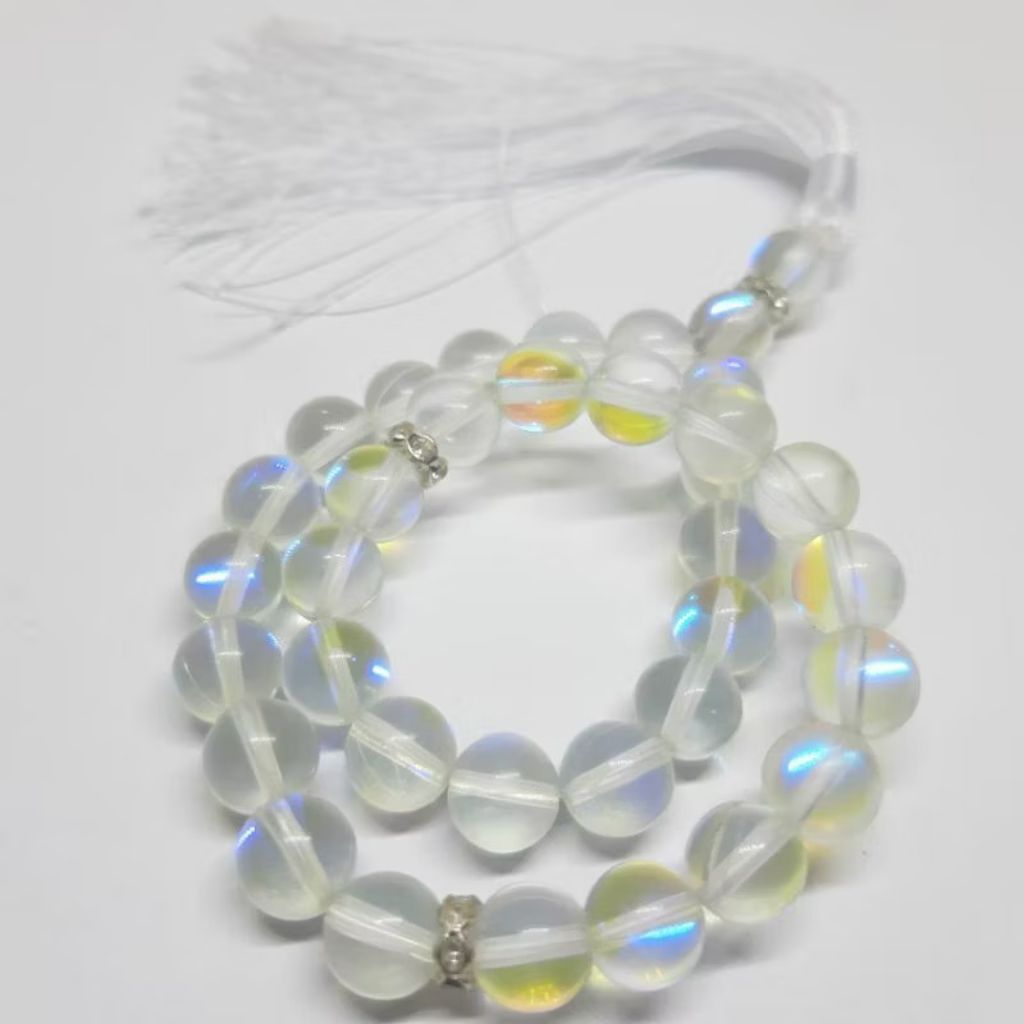 tasbih 33 butir batu kalimaya pelangi india 8 mm jarong istimewa