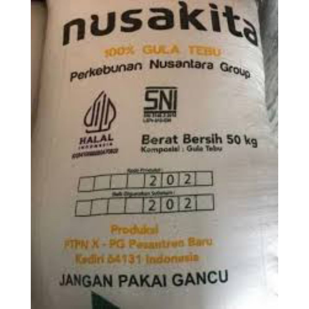 

Gula Nusakita 50kg (Karungan)