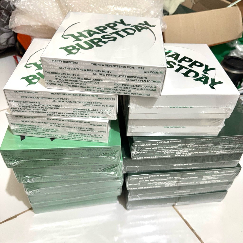 (UNDERPRICE) SEVENTEEN HAPPY BURSTDAY DAREDEVIL SELLKOR MURCE MURAH ALBUM CARVER REGULAR CARAT VERSI