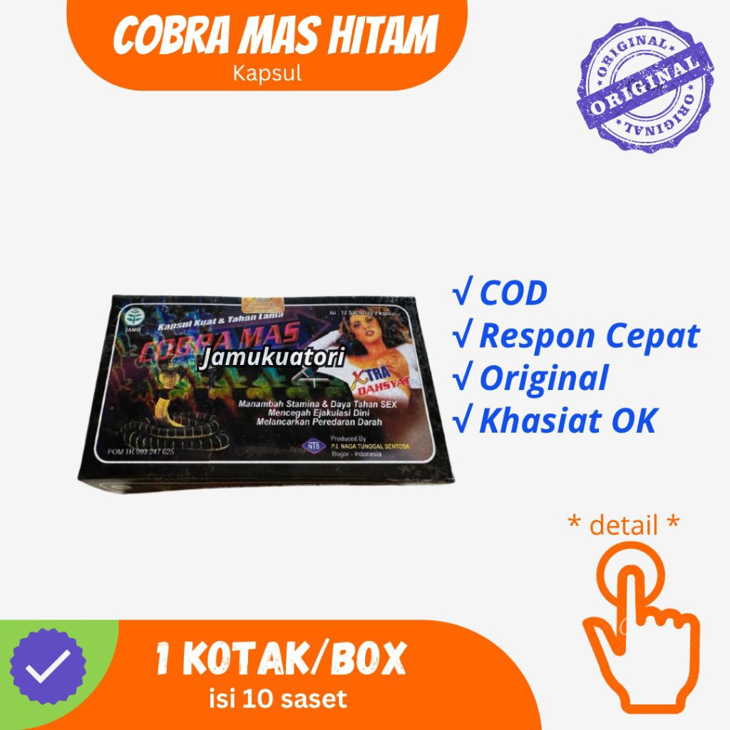 cobra mas hitam kapsul