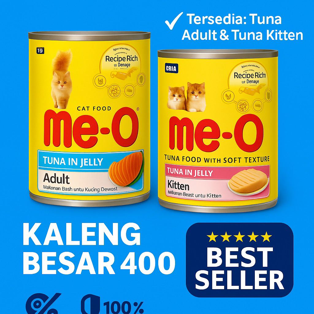 Meo 400Gr Kaleng Makanan Basah Kucing Meo Kaleng