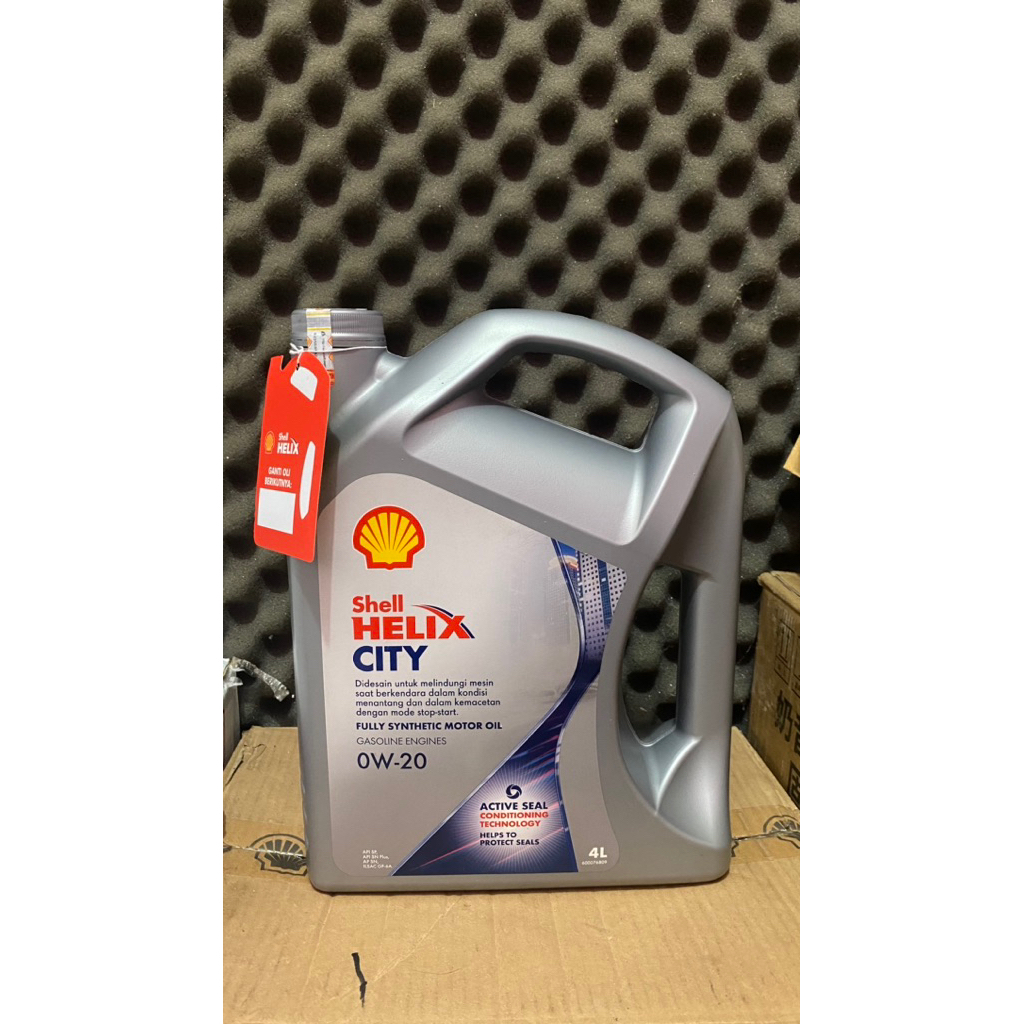 Oli Mesin Shell Helix City 0W-20 (4L) original / oli mobil shell helix hx city 0w20 0w 20 4 liter