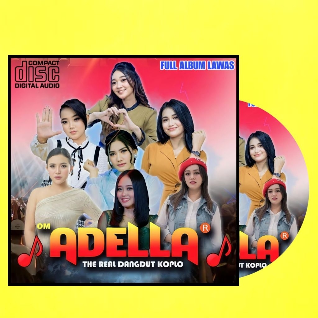 KASET CD LAGU DANGDUT KOPLO FULL ALBUM OM ADELLA - KASET CD LAGU DANGDUT LAWAS FULL ALBUM OM ADELLA 