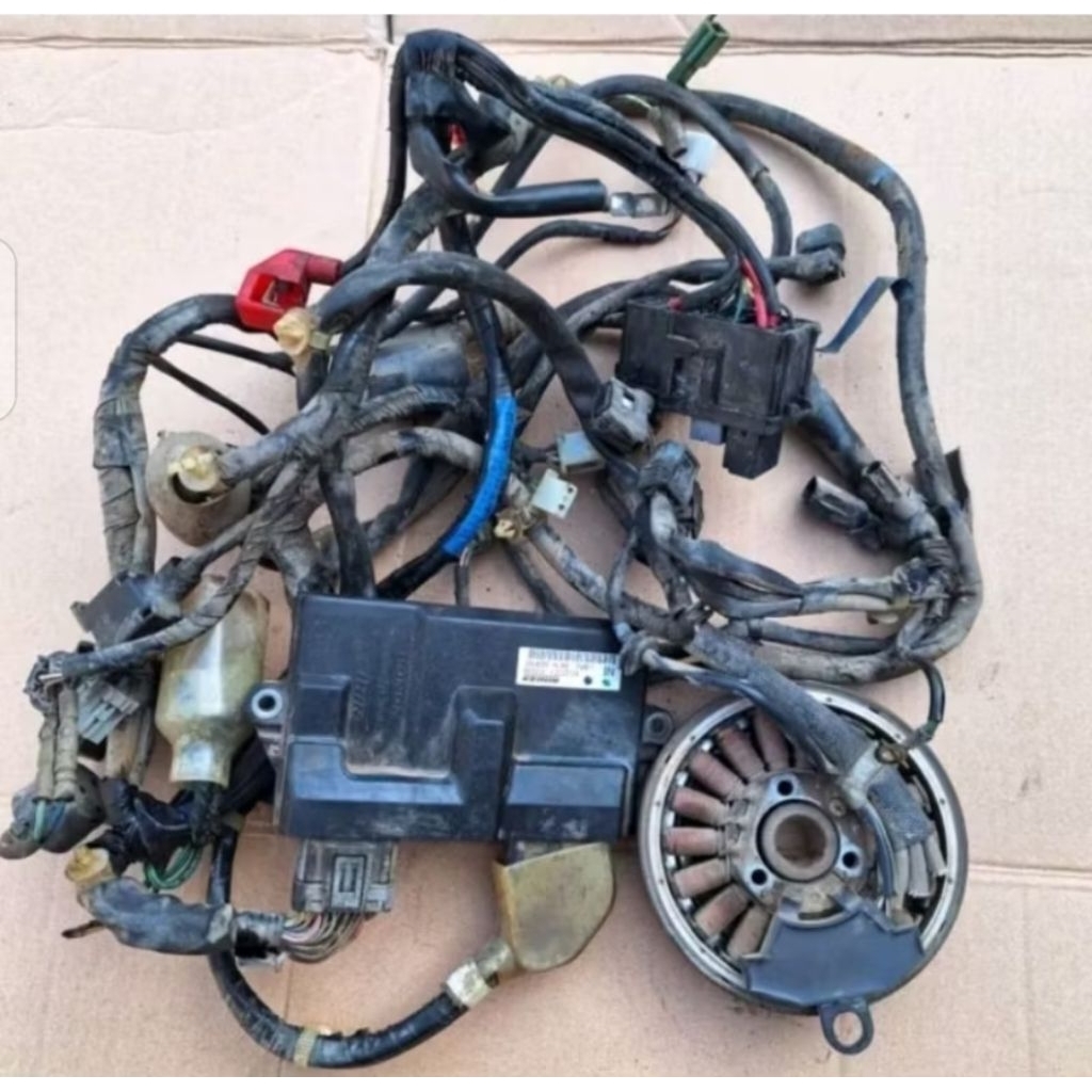 Pengapian Kabel bodi Ecu Motor Honda Vario 110 Fi Esp Stater Halus K46 Fullset Original Copotan