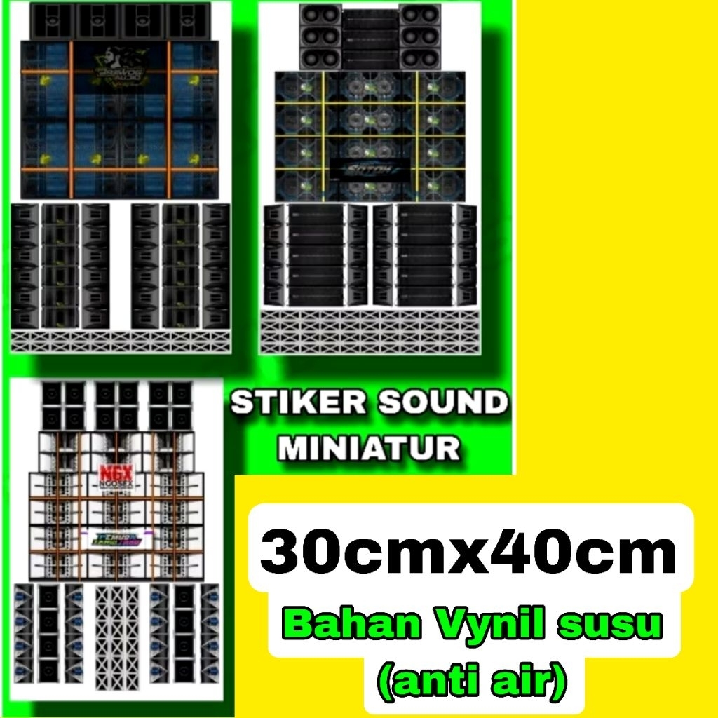

STIKER MINIATUR SOUND SISTEM VIRAL BAHAN VYNIL S 30x40