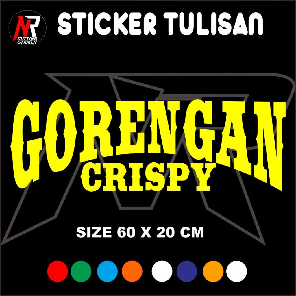 

STICKER TULISAN GORENGAN STCKER TULISAN UNTUK NAMA JUALAN DI GEROBAK RODA
