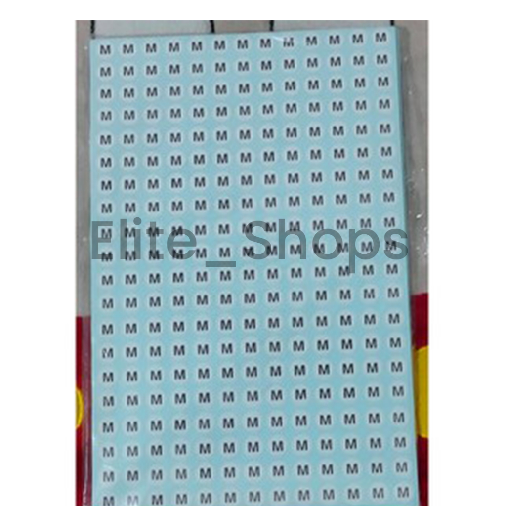 

Label Size Stiker 1 Lembar isi 260 pcs Huruf dan Angka Ukuran Baju XS S M L XL XXL XXXL