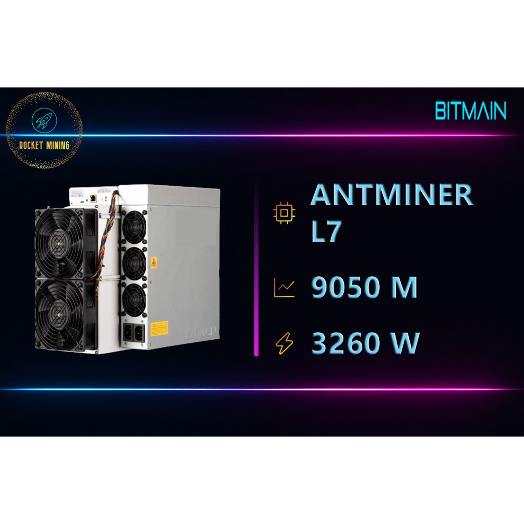Bitmain Antminer L7 - 9050 M - 3260 W - Asic Miner
