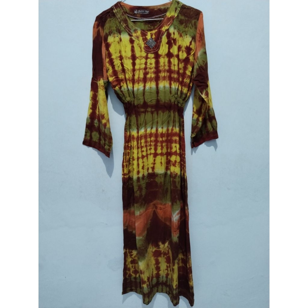 pl gamis daster kencana ungu new