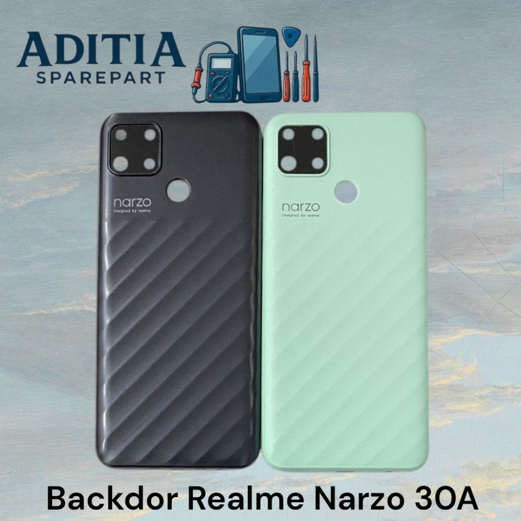 Backdor Realme Narzo 30A  / Tutup Belakang  Realme Narzo 30 A