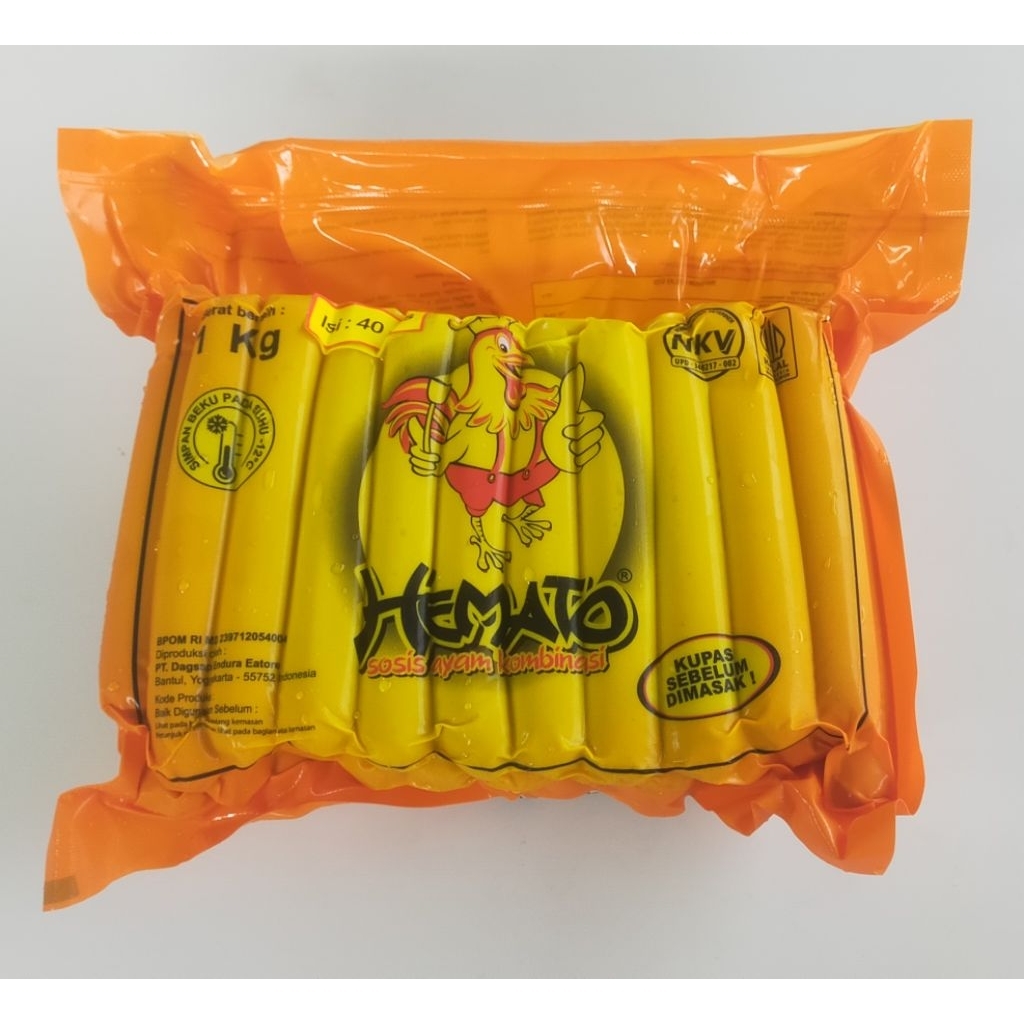 

Hemato sosis ayam 1kg isi 40