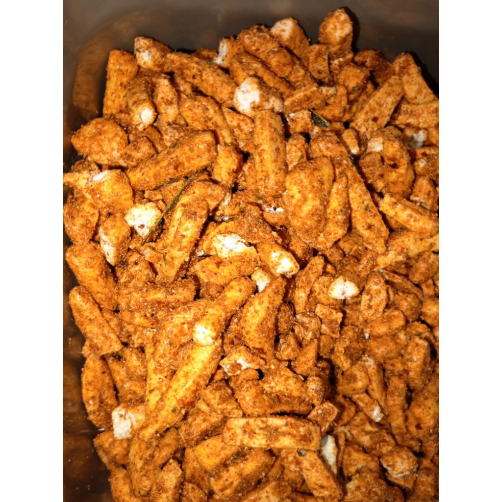 

Basreng Pedas Daun Jeruk Cemilan Ngabrett 85g