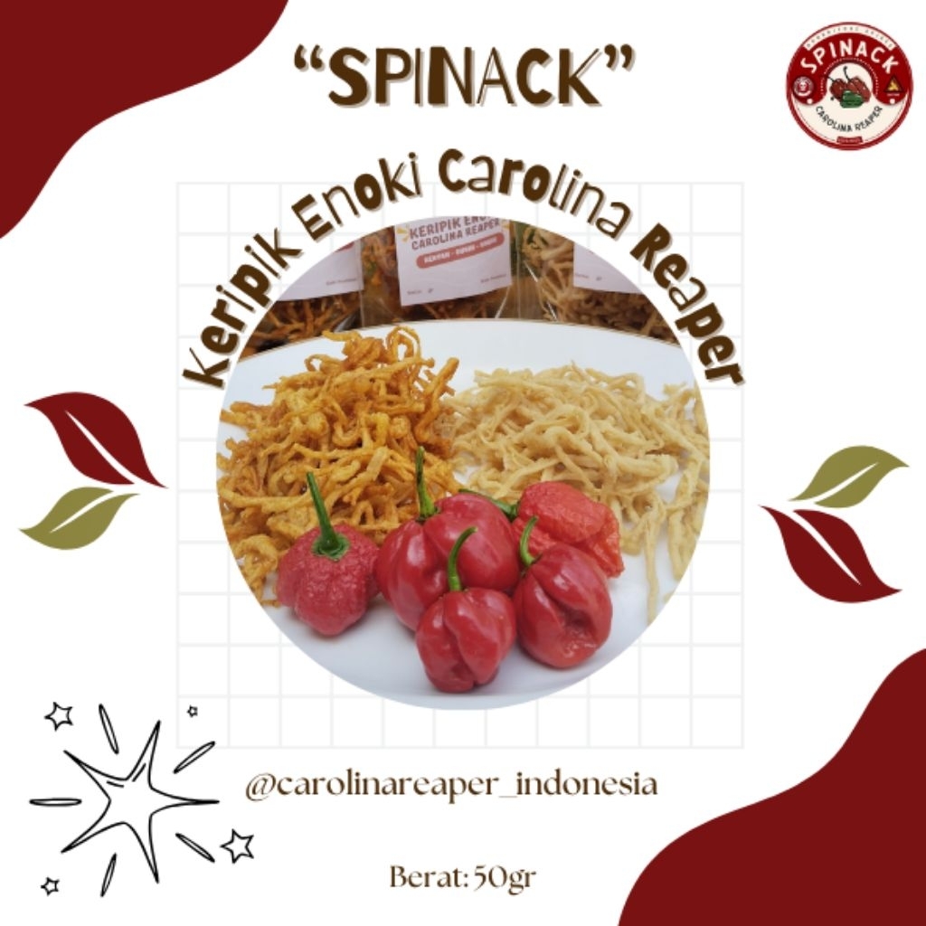 

SPINACK"Keripik Enoki Carolina Reaper