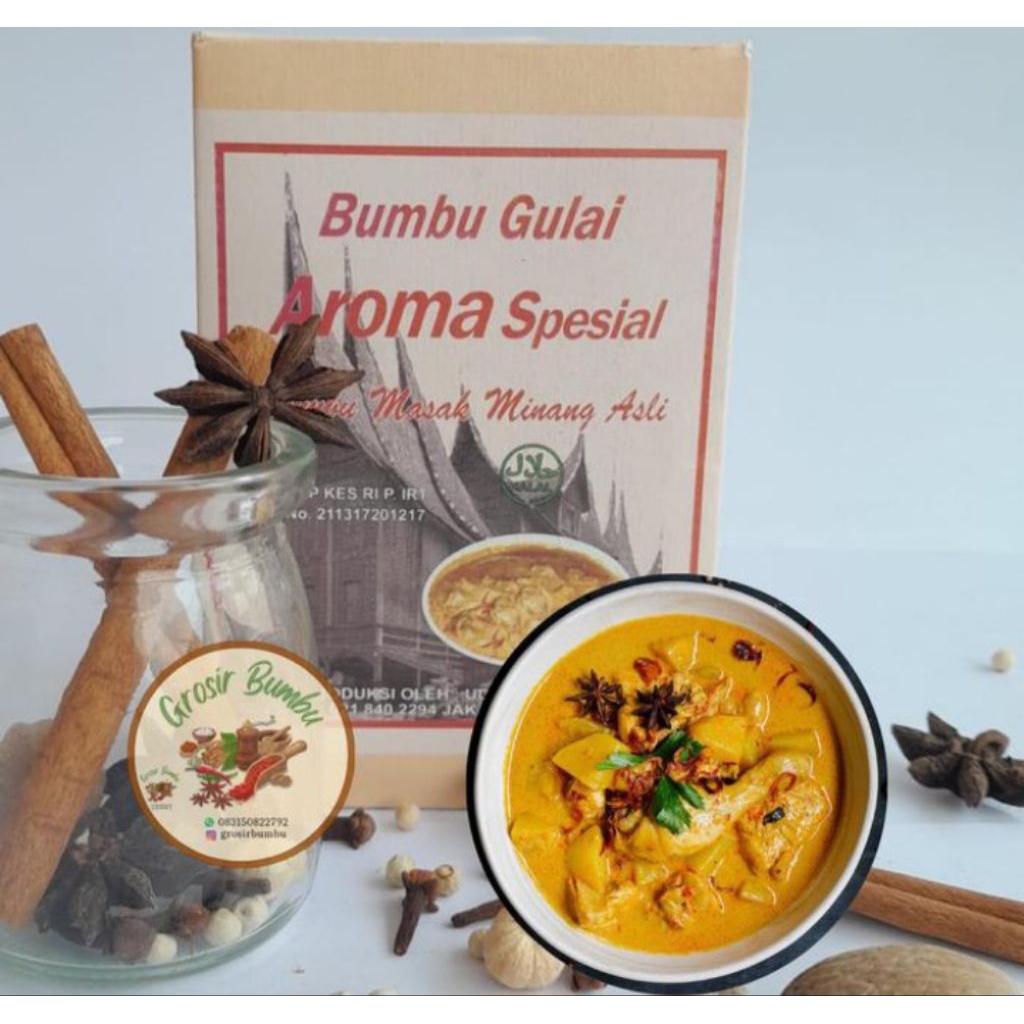 

bumbu gulai aroma spesial 250gr/ bumbu gulai aroma 100% asli